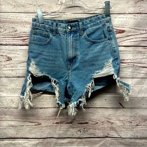 Momokrom Cut-Up Shorts Size 8